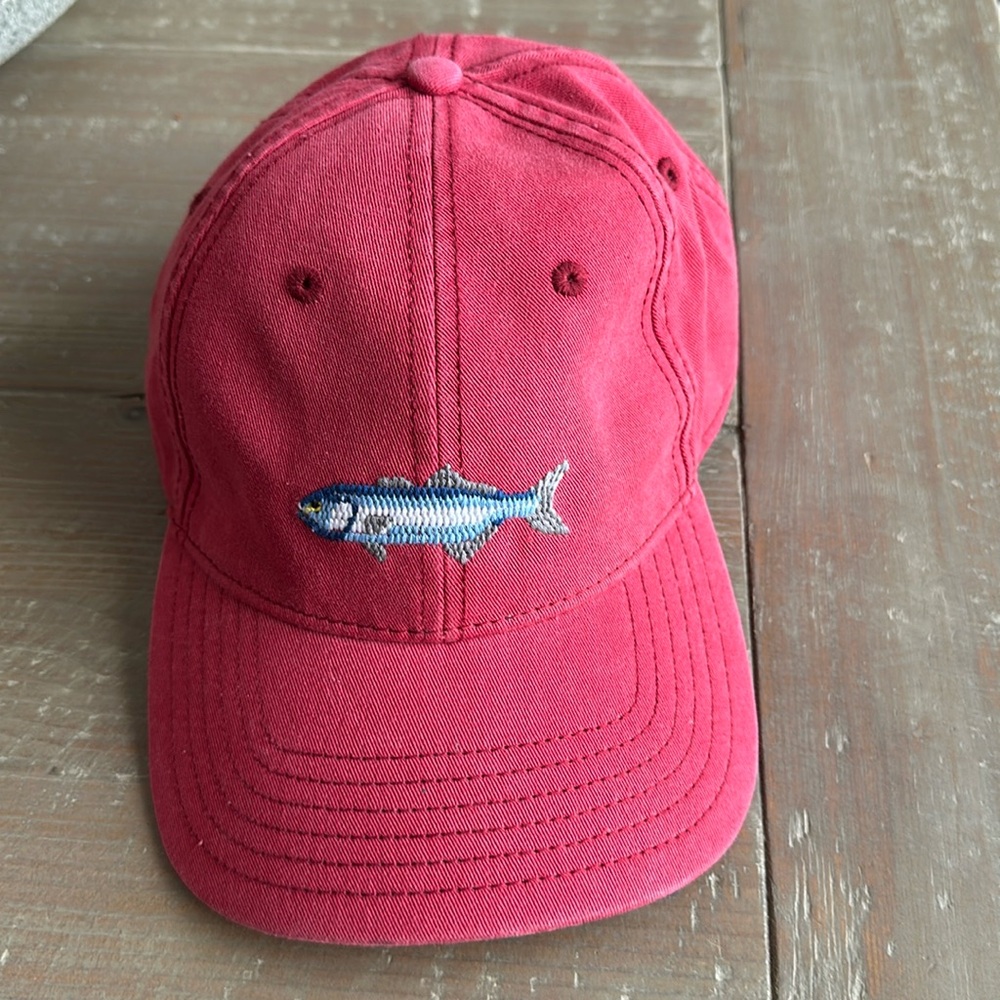 Harding Landing Fish Embroidery Hat